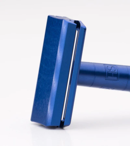 Т-образная бритва с закрытым срезом Henson Blue Aluminum Mild фото 6