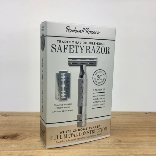 Т-образная бритва Rockwell Razors 2C, белый хром фото 6