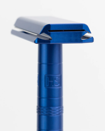 Т-образная бритва с закрытым срезом Henson Blue Aluminum Mild фото 4
