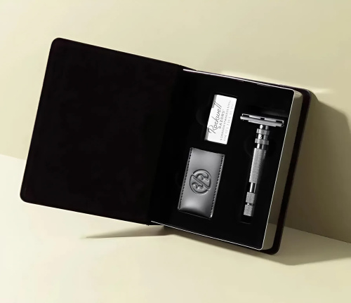 Т-образная бритва бабочка Rockwell Razors T2, белый хром фото 2