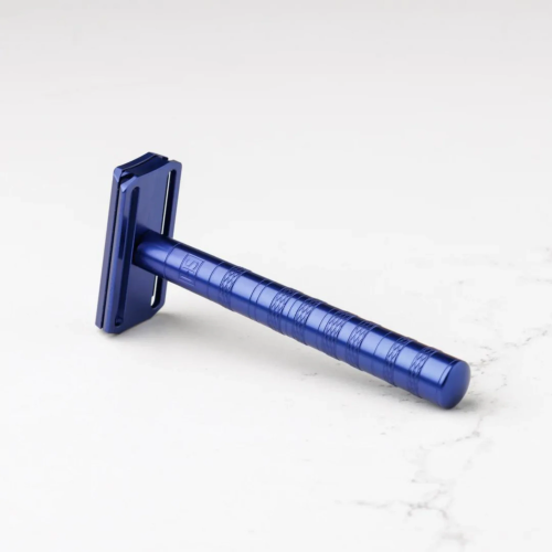 Т-образная бритва с закрытым срезом Henson Blue Aluminum Mild фото 2