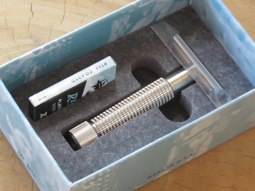 Т-образная бритва Rex Envoy closed comb, нержавеющая сталь фото 2