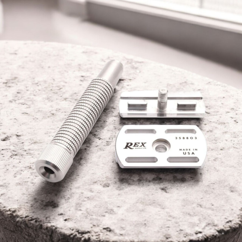 Т-образная бритва Rex Envoy closed comb, нержавеющая сталь фото 6