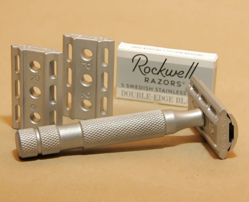 Т-образная бритва Rockwell Razors 6S, белый хром фото 2