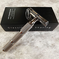 Т-образная бритва Razorock Daily Smooth Standart Super Knurl, закрытый срез