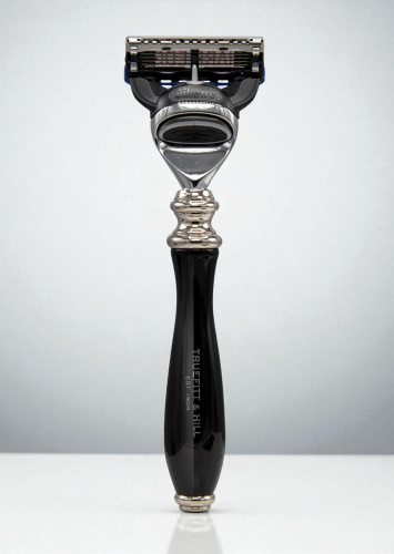 Станок для бритья Truefitt&Hill Wellington Faux Ebony Fusion, черный