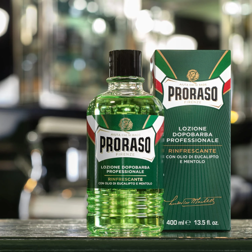 Набор: лосьон после бритья Proraso Green After Shave Lotion с ментолом и эвкалиптом, 400 мл + распылитель фото 2