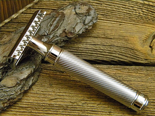Т-образная бритва Muehle R41 GS open comb, нержавеющая сталь