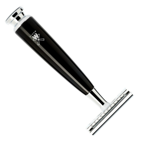 Т-образная бритва с закрытым срезом Muehle Rytmo R226SR, смола фото 2